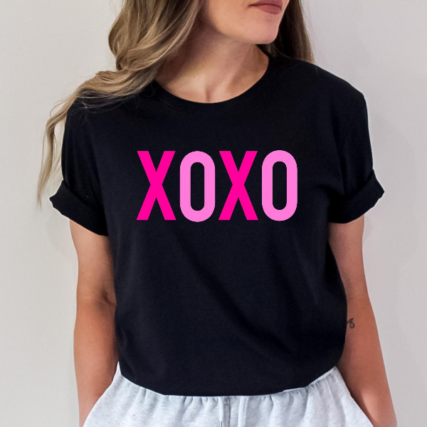 XOXO Valentines Day Shirt | Womens Love Graphic Tee Cute Romantic Heart Outfit