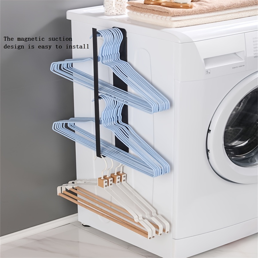 Wall Mounted Towel Rack Set for Increased Storage Magnetic Clothes Rack Storage Rack Space Saving