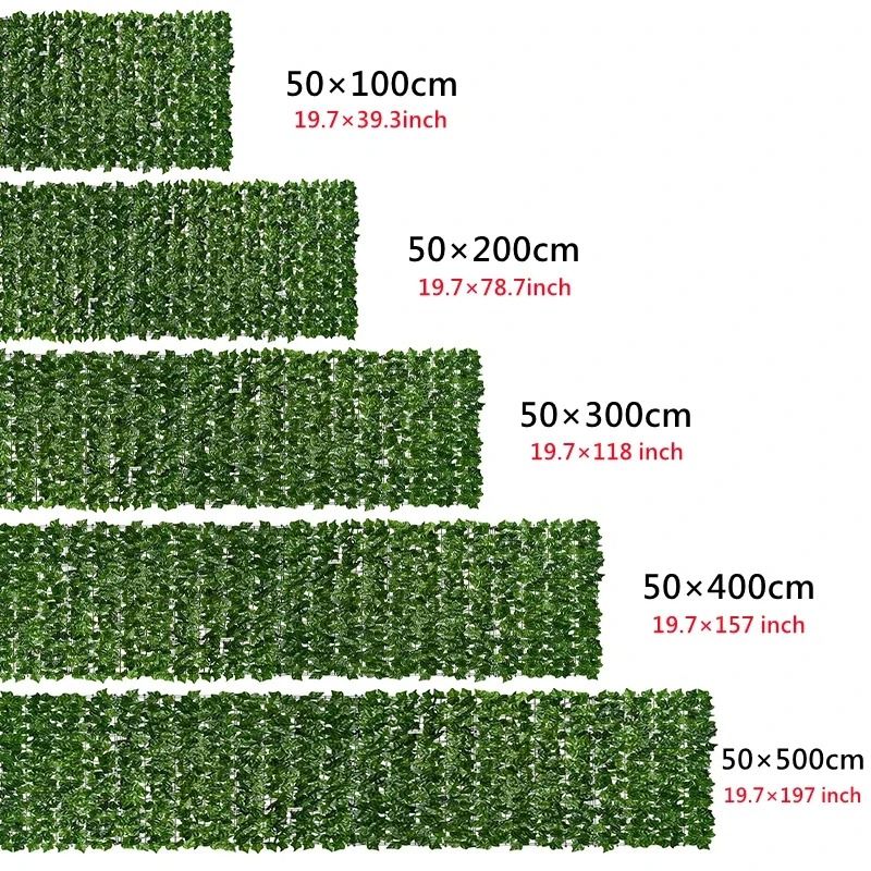 Artificial Ivy Privacy Fence – High-Definition Apple Leaf Vertical Garden Screen