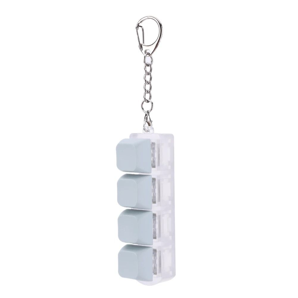 Button Keycap Fidget Keychain Toy Decompression Keyboard
