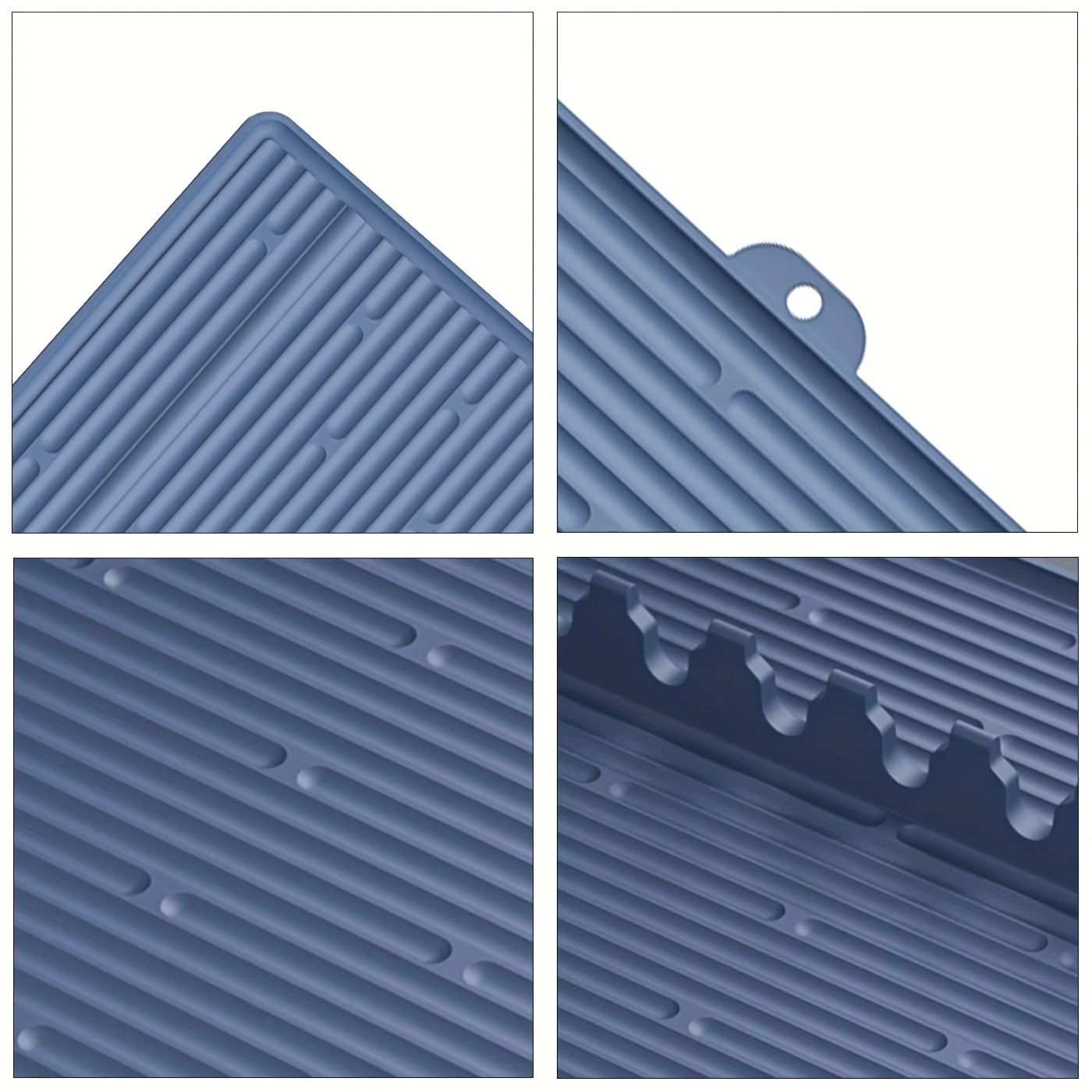 Silicone Grill Mat with Utensil Holder