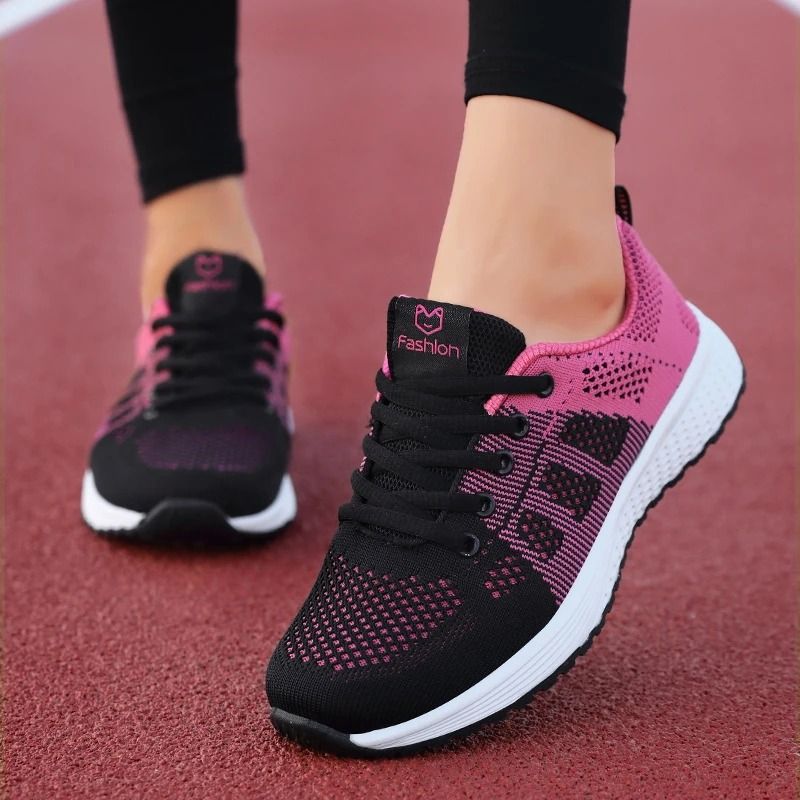Women Platform Sneakers With Breathable Design For Running And Daily Wear
