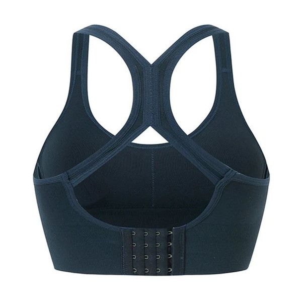 Back Closure Women Bras Sexy Lingerie Fitness Bra Seamless Bralette Gather Pad Shockproof Underwear Female Brassiere Tan