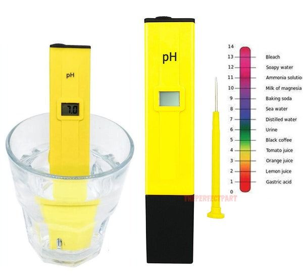 LCD Tester Pocket Hydroponics, Digital Electric PH Meter, Aquarium Water Test Pen