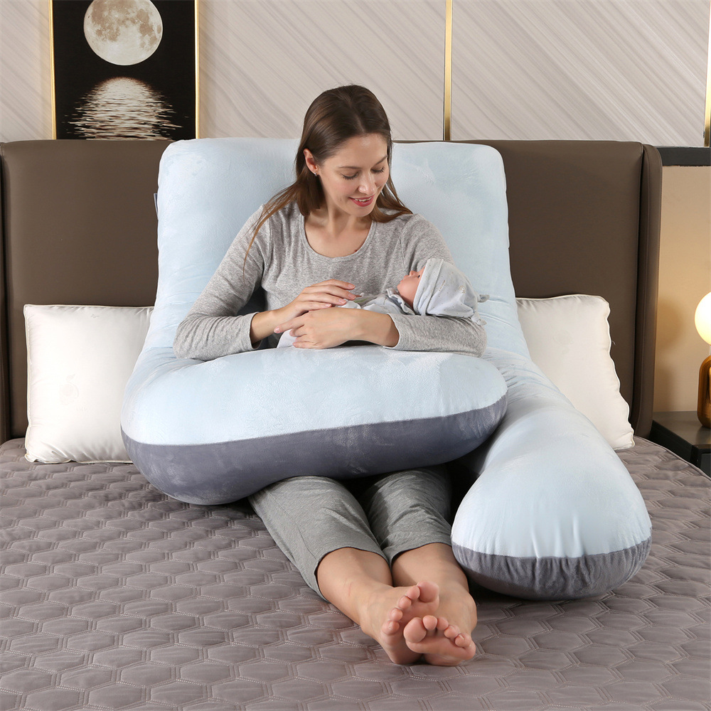 Nursing And Pregnancy Body Pillow, Maternity Woman Pillow Cushion for Sleep, Supportive Pregnant Sleeping Pillow