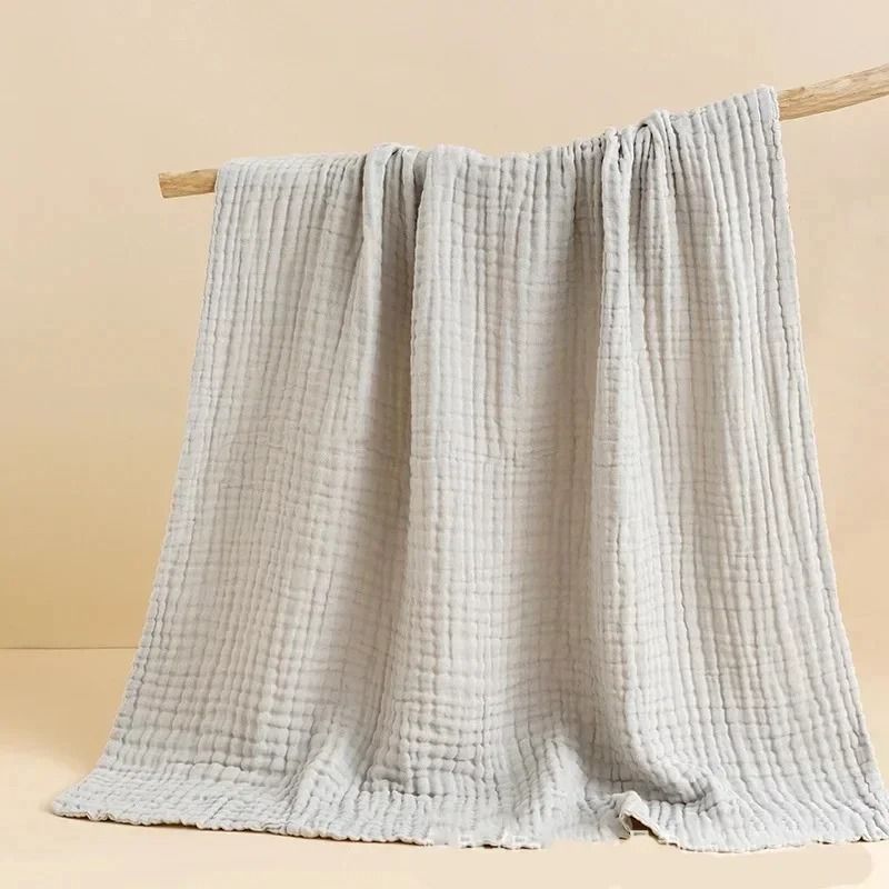 Pure Cotton 6 Layer Bubble Baby Bath Towel 105x105cm Kids Swaddle Wrap and Muslin Bedding