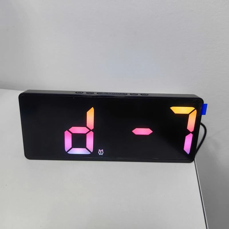 Voice Control Digital Alarm Clock with Temperature Display, Snooze & Night Mode, 12/24H Anti-Disturb Desktop Table Clock