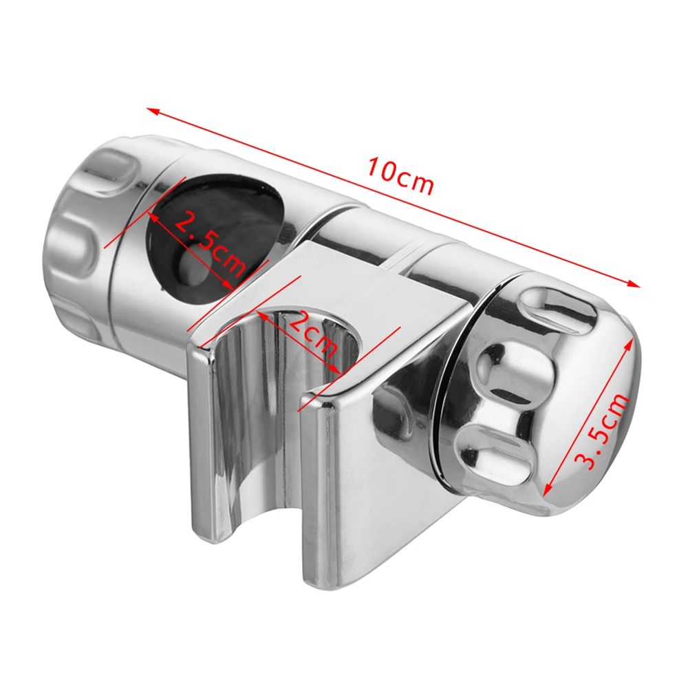 Universal Adjustable Shower Head Holder Slide Bar Bracket Bathroom Replacement Clamp (1/2PCS)