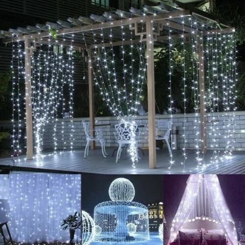 USB Fairy Curtain Lights with Remote LED String Lights for Wedding Party Decor