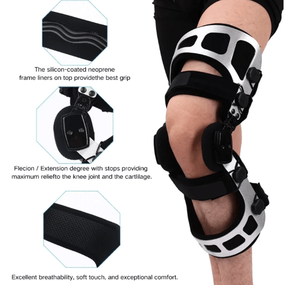 Double Upright OA Unloader Knee Brace for ACL PCL Support