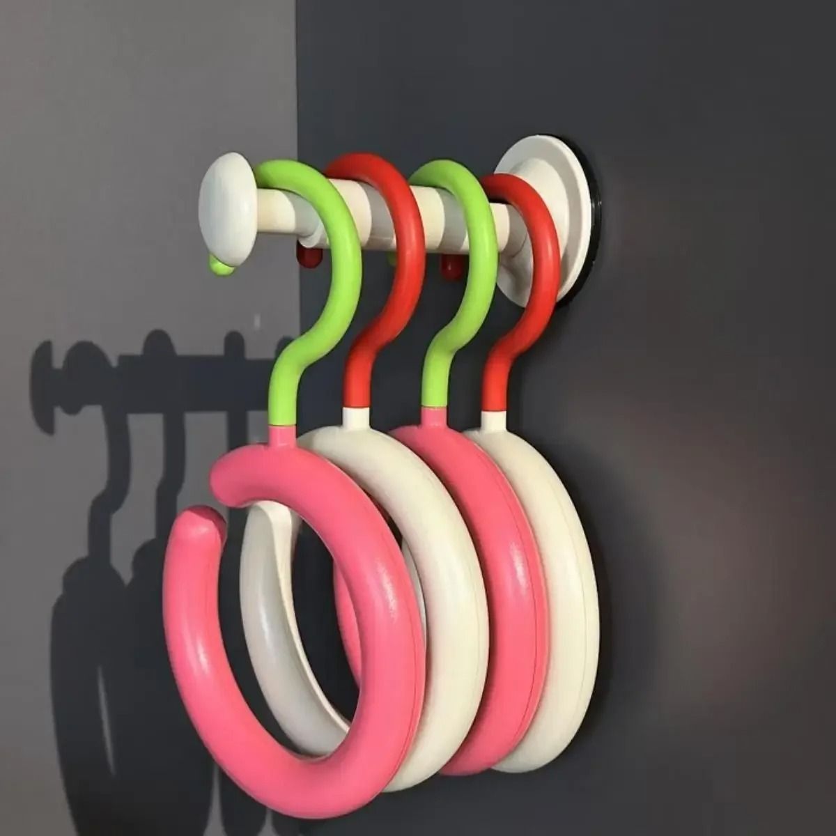 Rotating Scarf Hanger Multi Hook Hat and Bag Organizer Space Saving Closet Rack