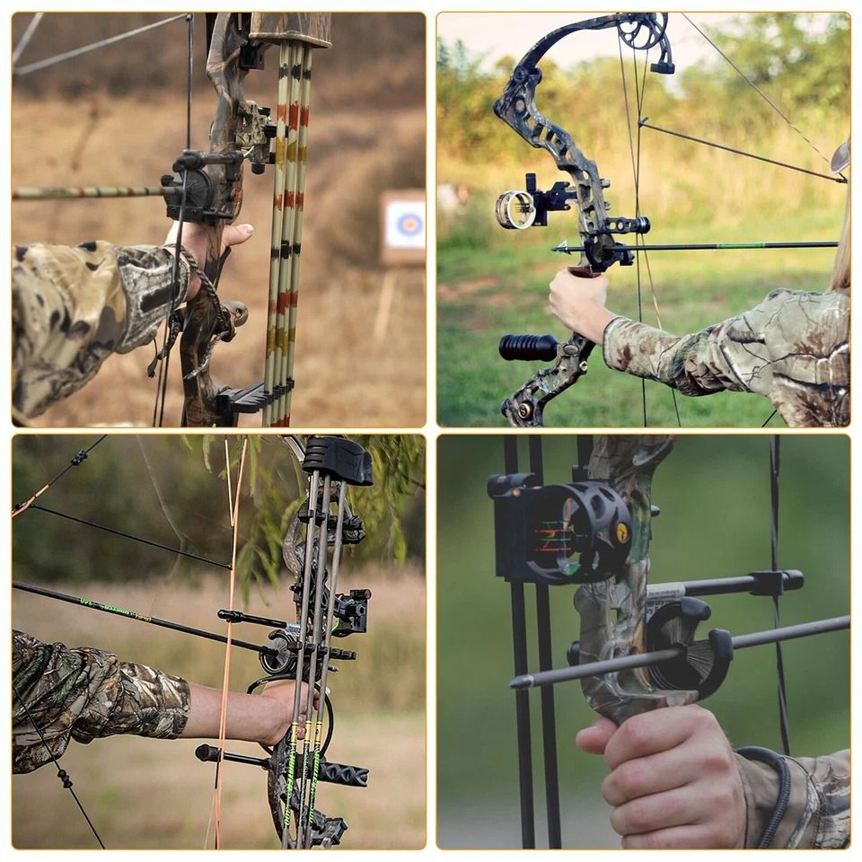 Adjustable Archery Arrow Rest for Right & Left Handed Compound Bows – Durable Bristle Design for Precision Hunting
