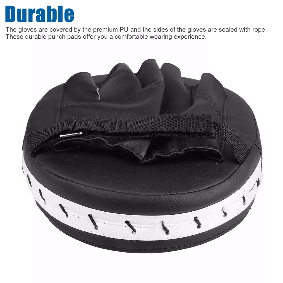 2PCS MMA Boxing Punching Mitts – Sparring Gloves & Kick Target Focus Training Pads