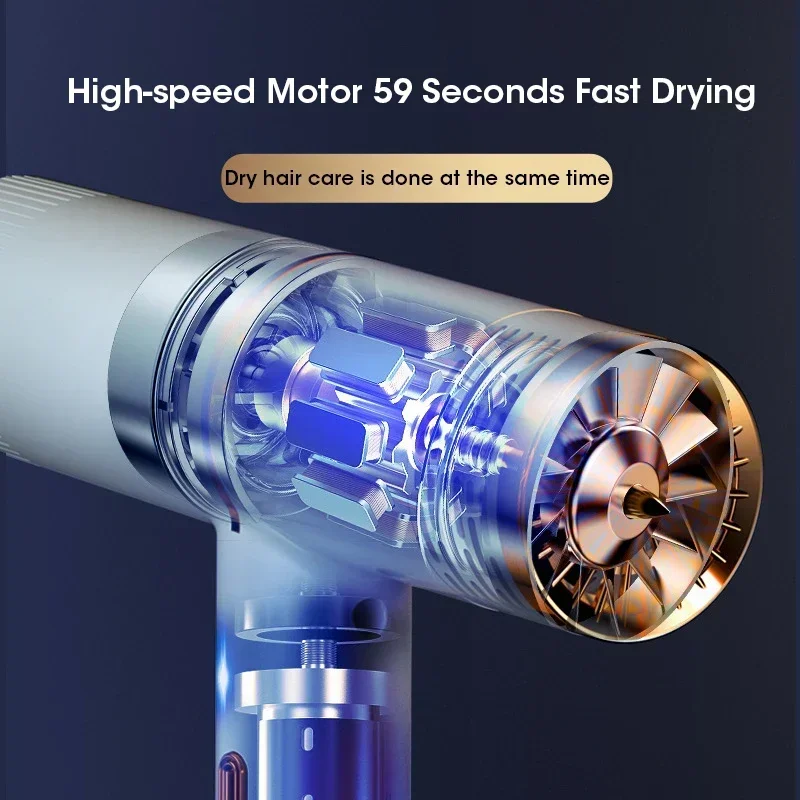 Strong Wind Professional Hair Dryer, Salon Dryer, Hot Air and Cold Air Wind, Negative Ionic Hammer Blower Dry.