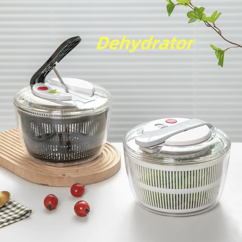 Multifunctional Vegetables Salad Spinner, Lettuce Leaf Washer & Vegetable Dehydrator, Salad Dryer Mixer for Fresh & Cris
