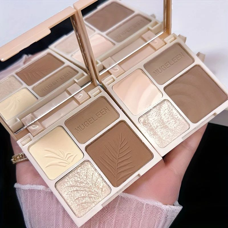 Matte Face Contour and Bronzer Palette – Long Lasting Shading & Highlight Powder