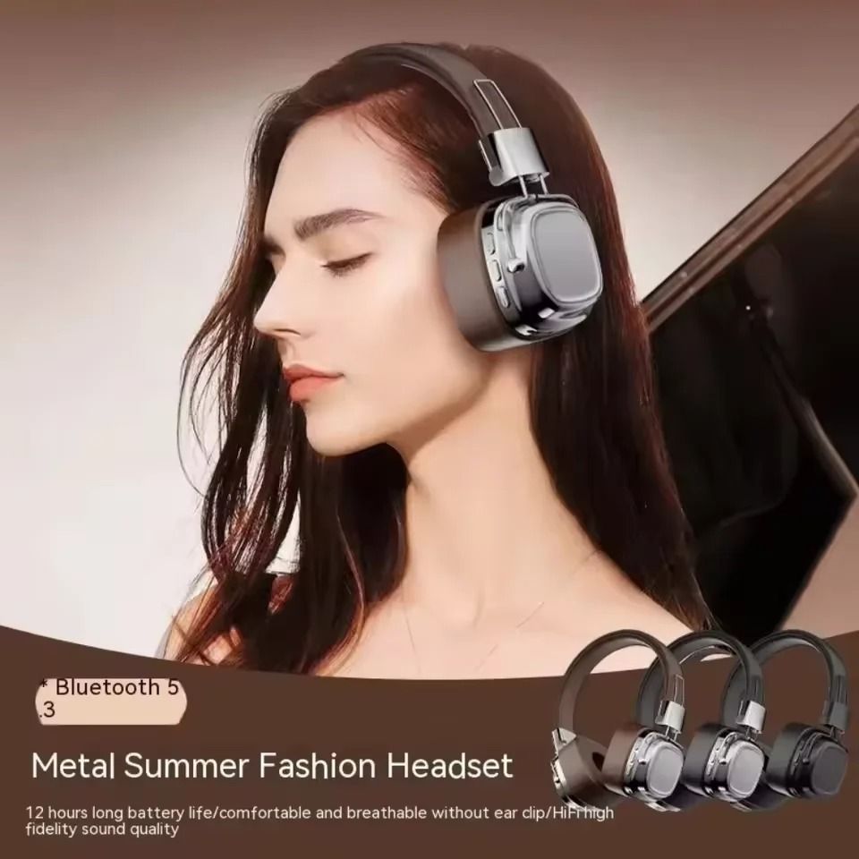 Foldable Wireless Bluetooth Headphones Over Ear Gaming Stereo DJ Headset