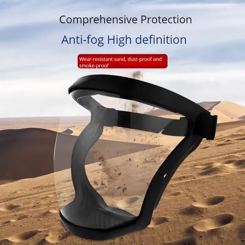 High-Transparency Protective Dustproof Splash-Resistant Mask for Outdoor and Work