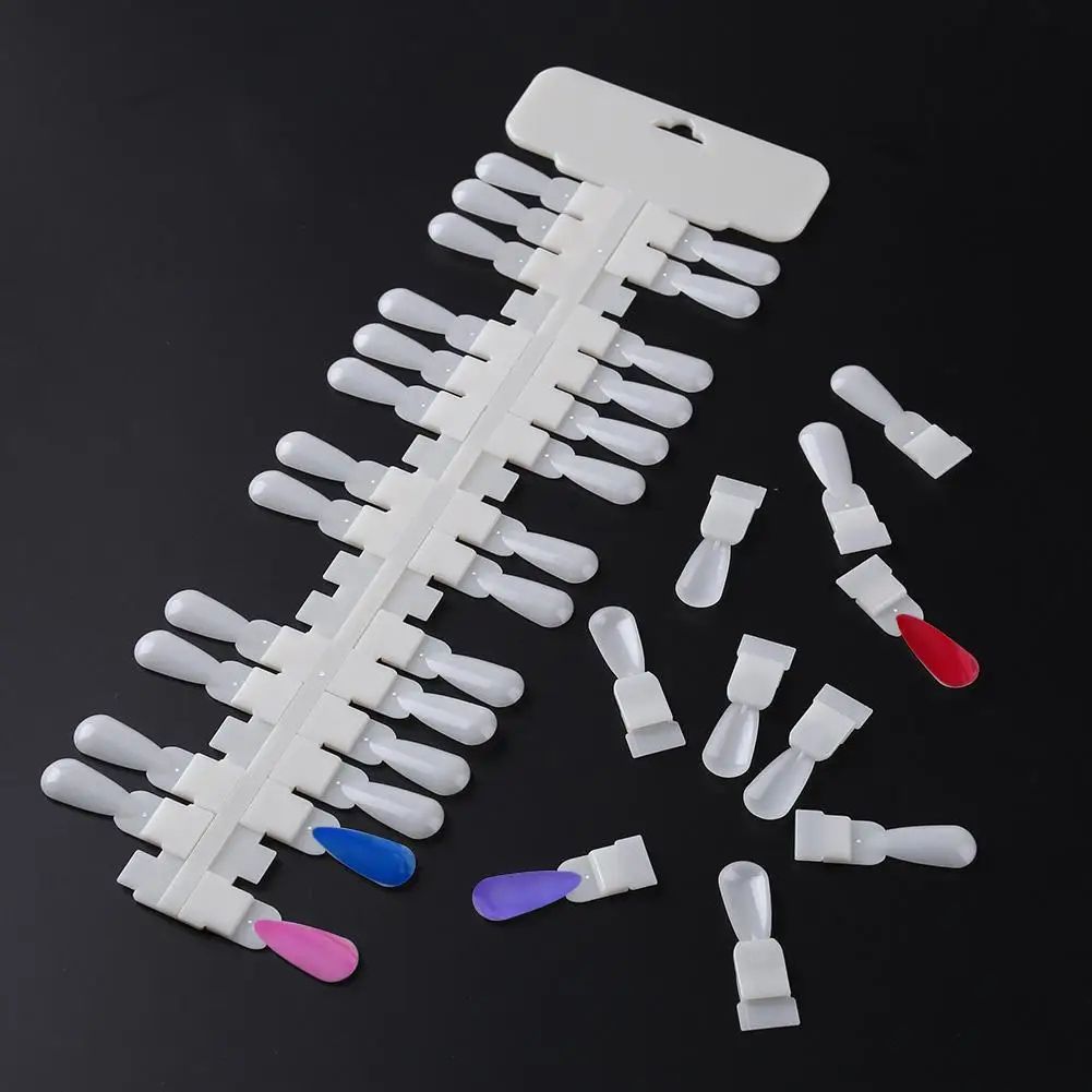 36-Slot Nail Display Board & Manicure Practice Set with Removable False Nail Tips