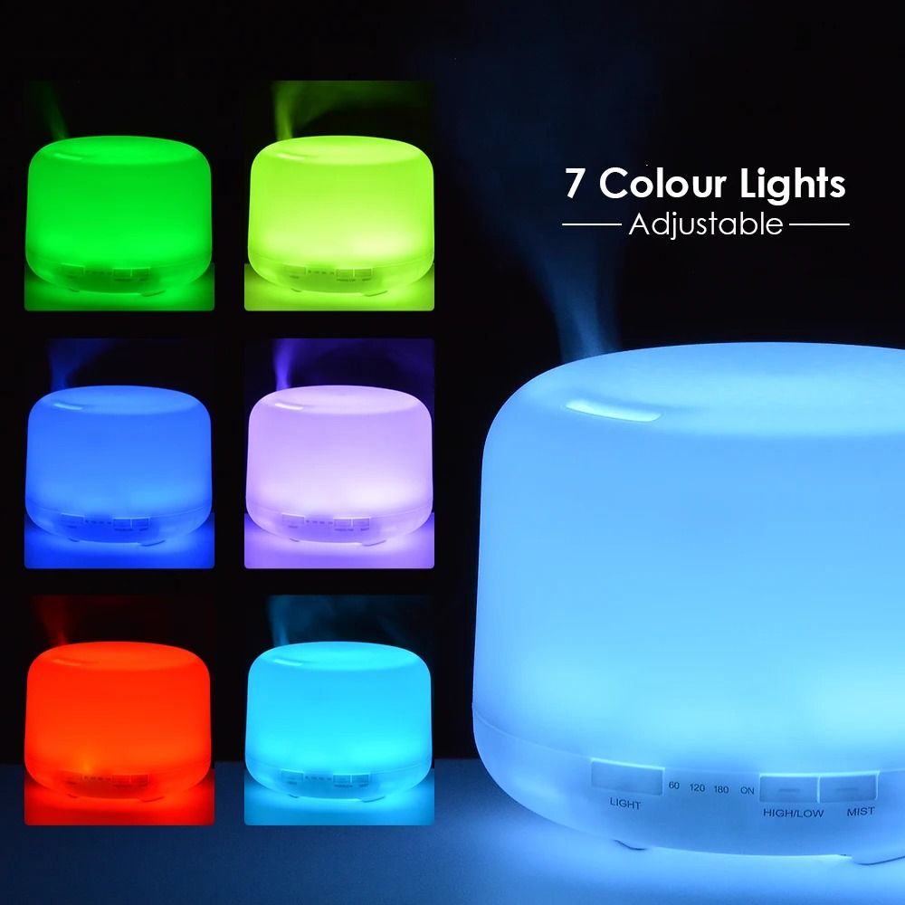 Ultrasonic Aromatherapy Diffuser with Remote Control and LED Light
