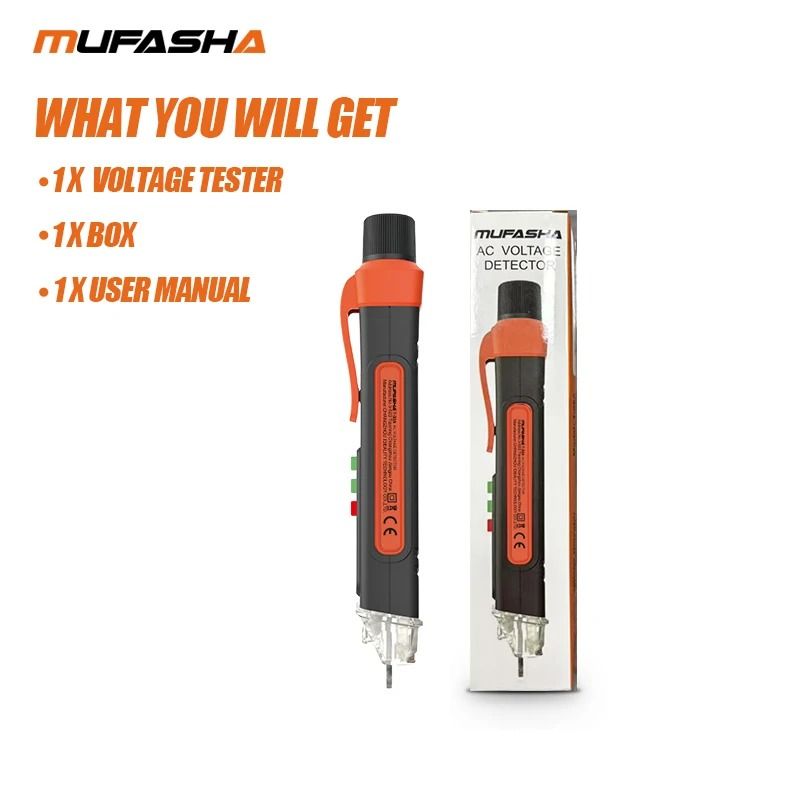 Non Contact Voltage Tester Pen AC Electrical Live Wire Detector 12 to 1000V