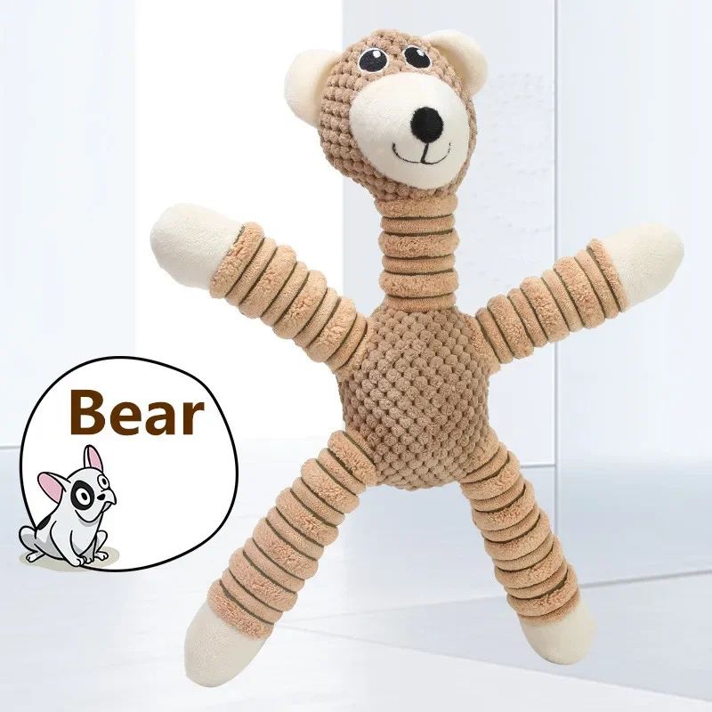 Durable Squeaky Plush Dog Chew Toy