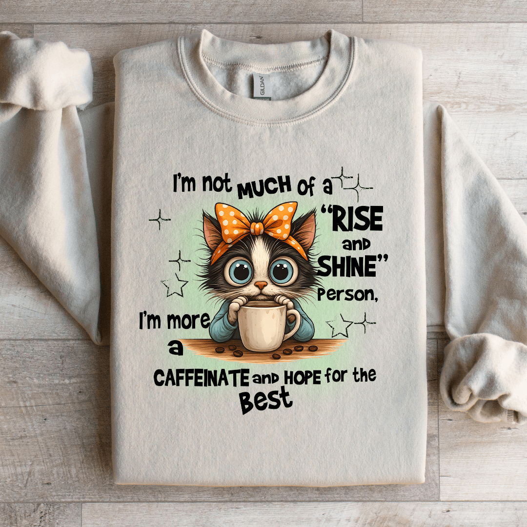 I'm Not Much of A Rise And Shine Person Sweatshirt