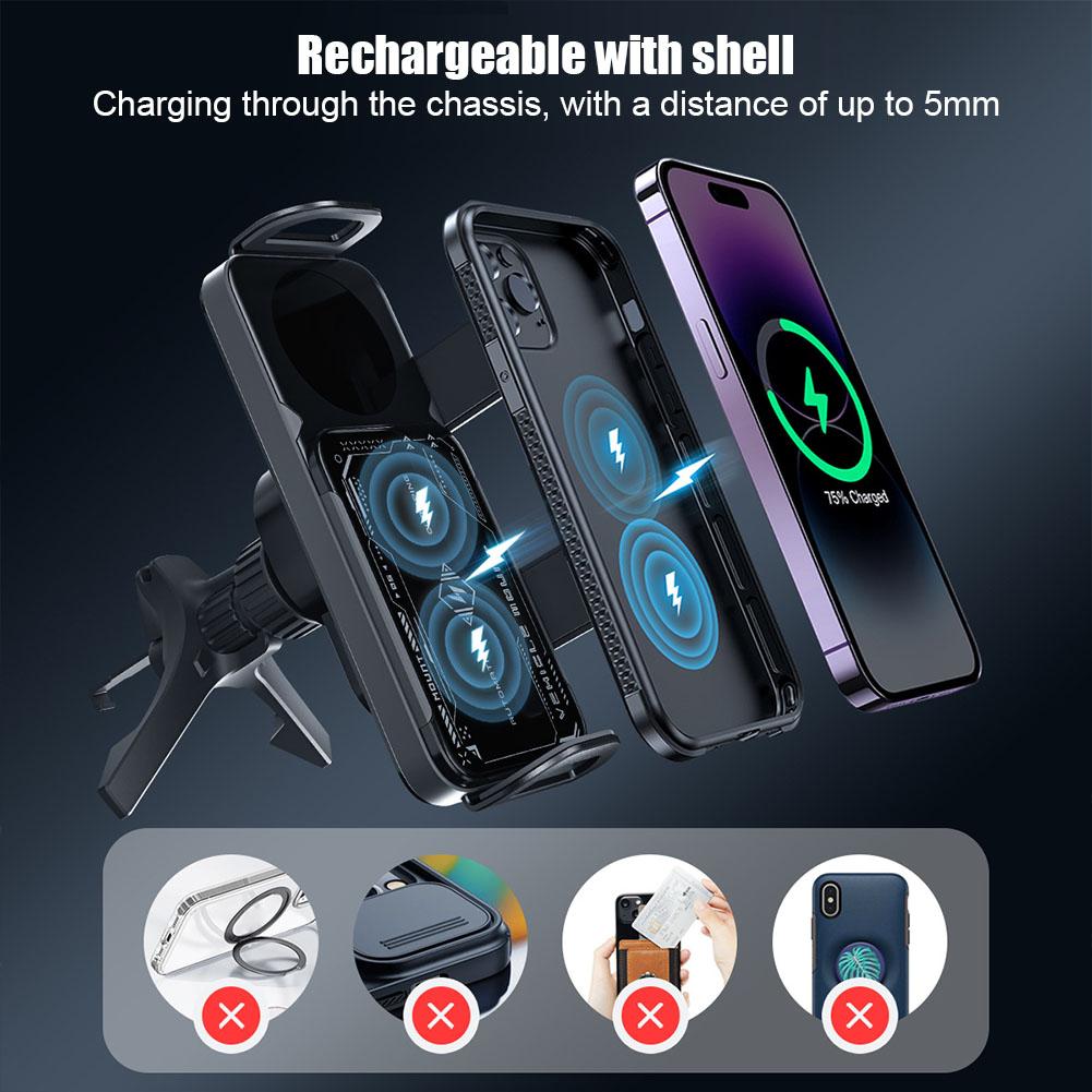 Samsung Phone Holder with 360° Rotation & Wireless Charging Stand