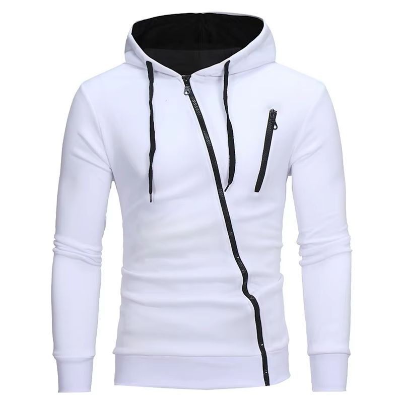 Urban Slim-Fit Fleece Bomber Jacket with Scarf-Style Stand Collar