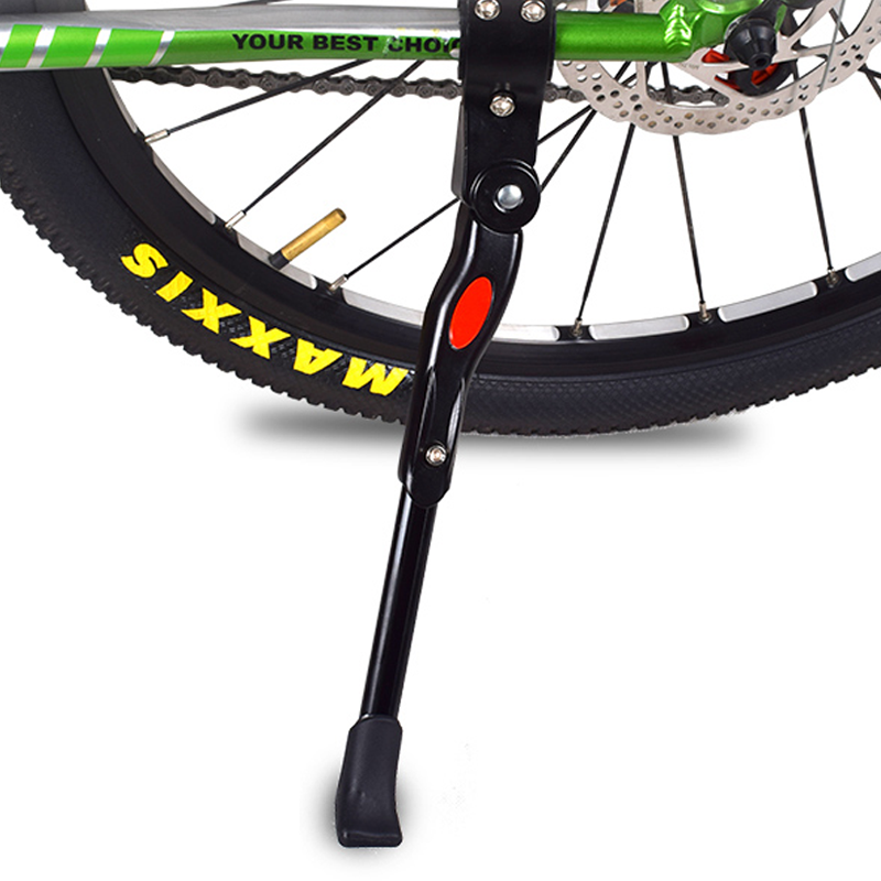 Adjustable Aluminum Road Bike Kickstand, Rear Side Support for Mountain Bicycle