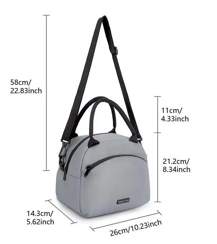 Durable Waterproof Lunch Bag, Insulated Thermal Cooler for Outdoor Camping, Office Meal Storage Box