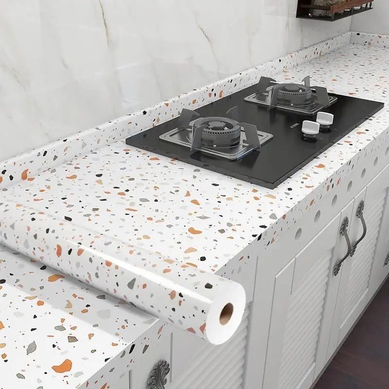 80cm Kitchen Backsplash Sticker Roll - Oil-Proof Wallpaper with Heat-Resistant, Waterproof Self-Adhesive Shield