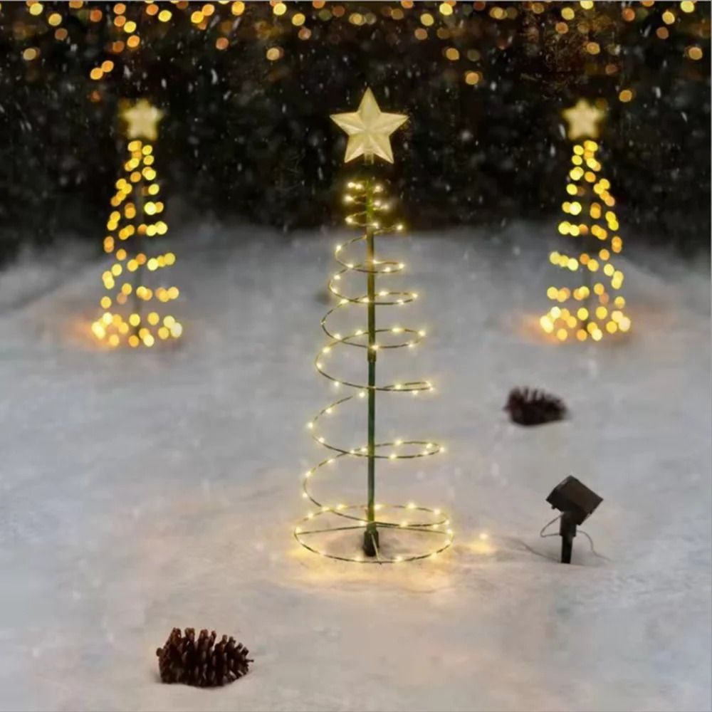 Solar Garden Christmas Tree Lights