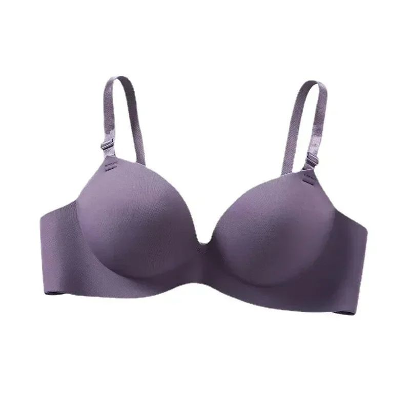 Women's Seamless Push-Up Wireless Bralette Breathable 3/4 Cup Lingerie