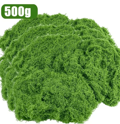 Artificial Green Moss Grass – Lush Fake Moss for Crafts & Mini Landscape Decor