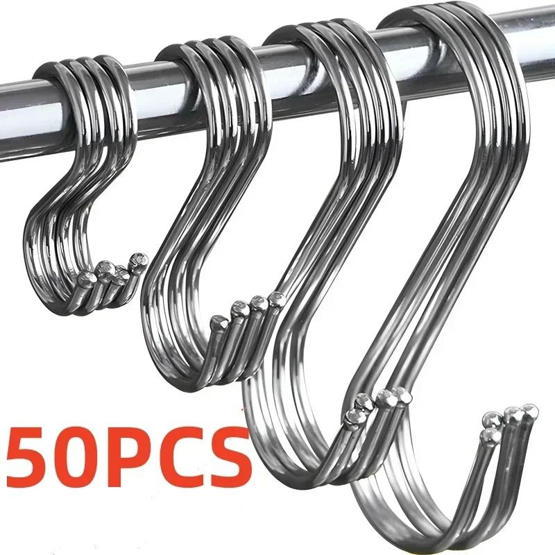 Stainless Steel S Hooks for Kitchen and Home Organization