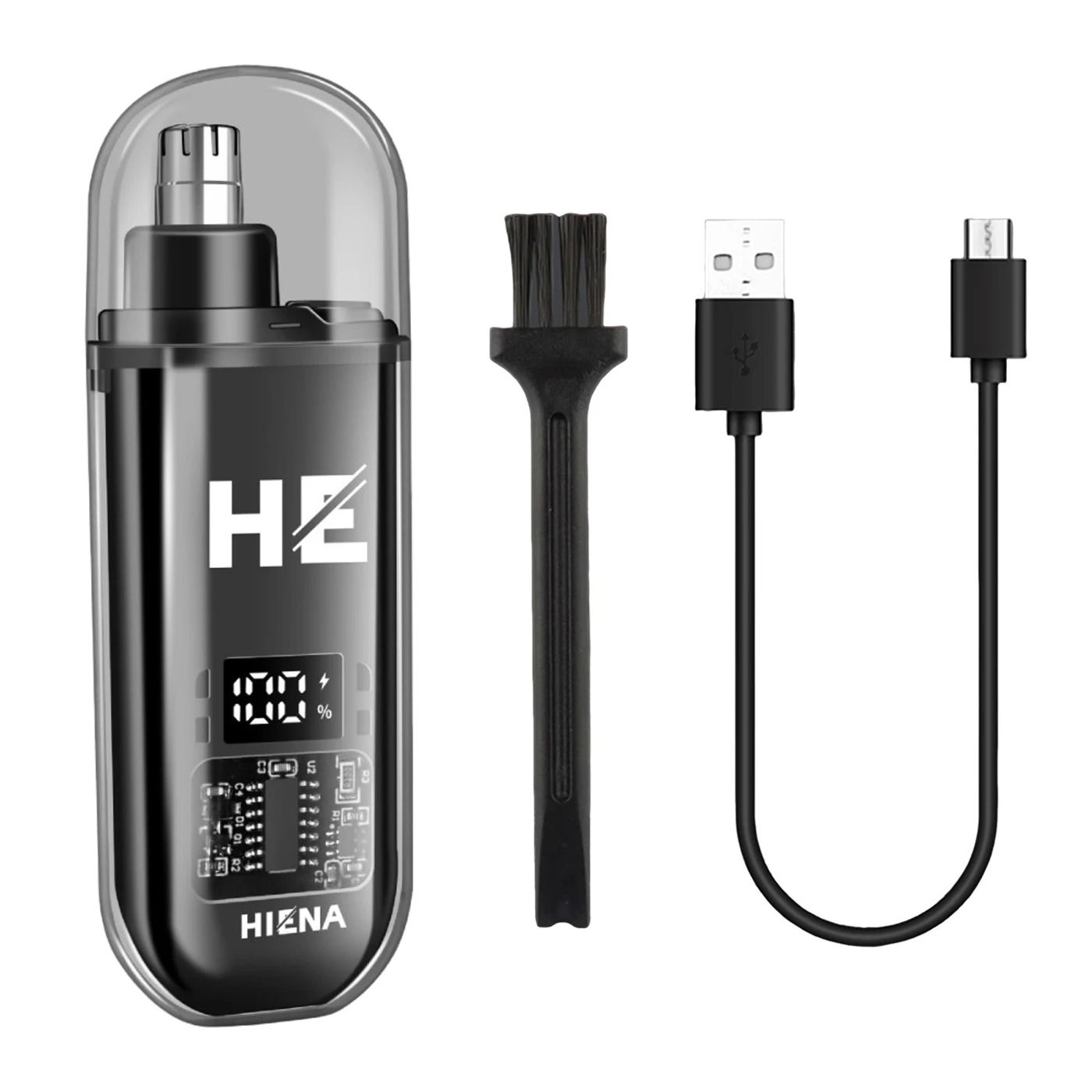 HIENA Electric Nose Hair Trimmer Rechargeable Mini Nose and Ear Grooming Tool
