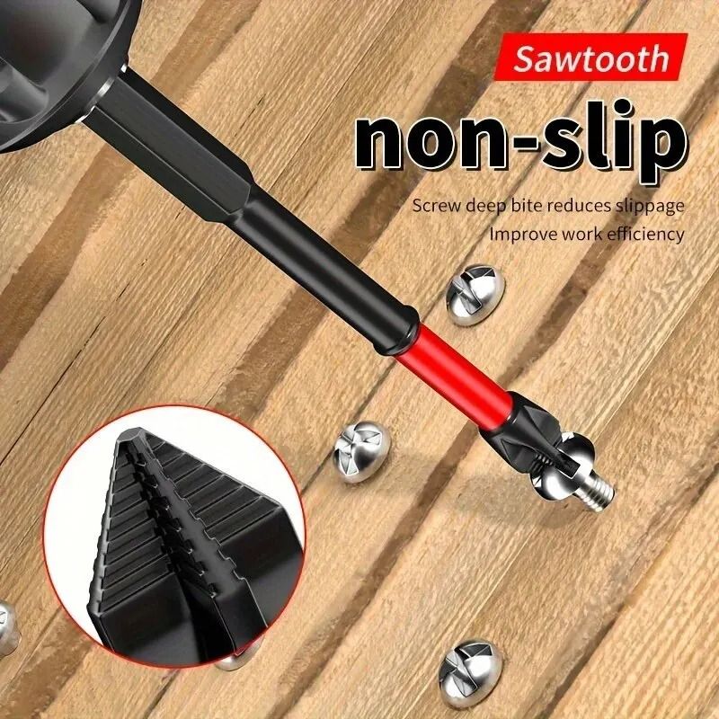 Magnetic Impact Screwdriver Bit Set with Non Slip Design