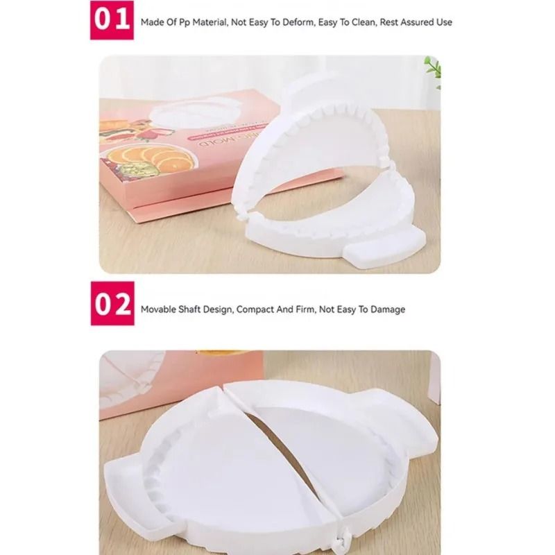 Upgraded Dumpling Mold Dough Press and Wrapper Shaper Tool