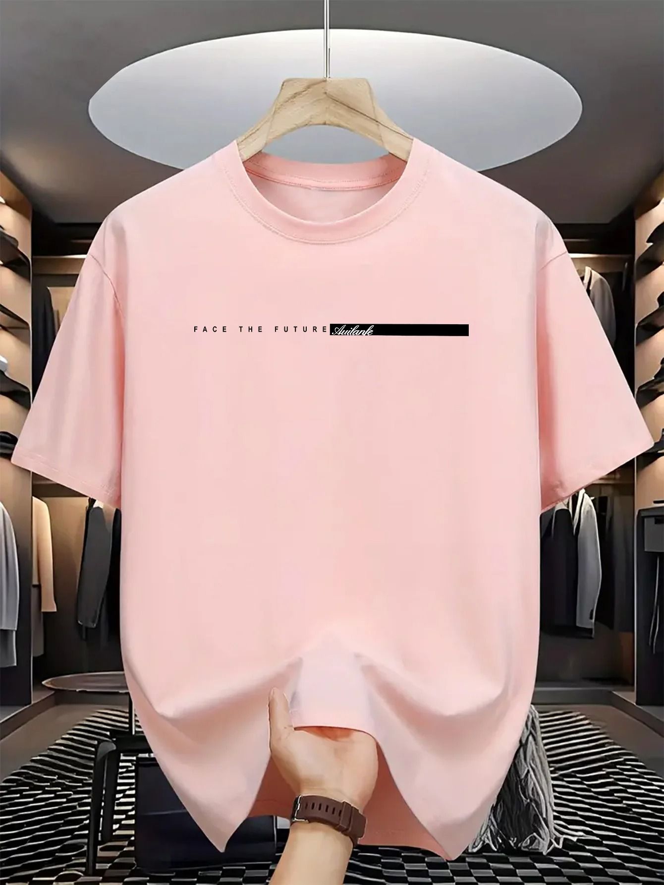 Mens Cotton Casual Loose Fit T-Shirt