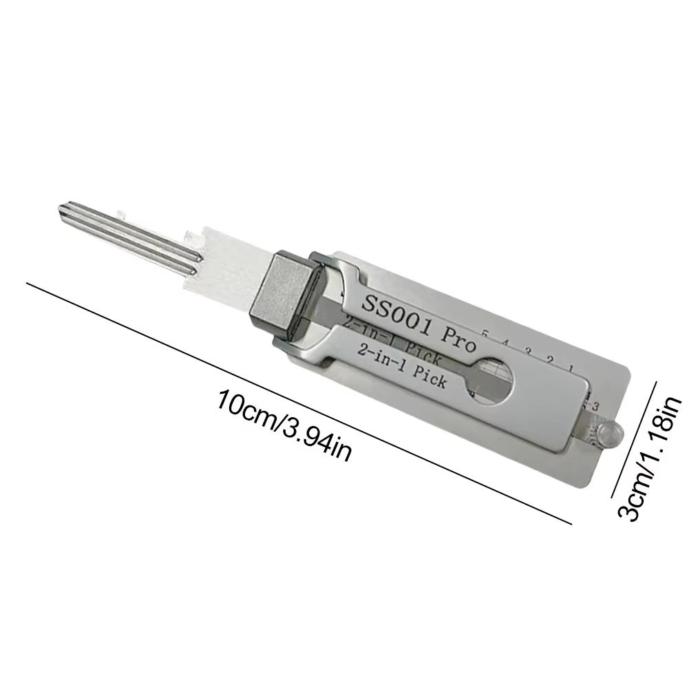 ProDecode 2-in-1 Stainless Steel Key Decoder & Hook Tool