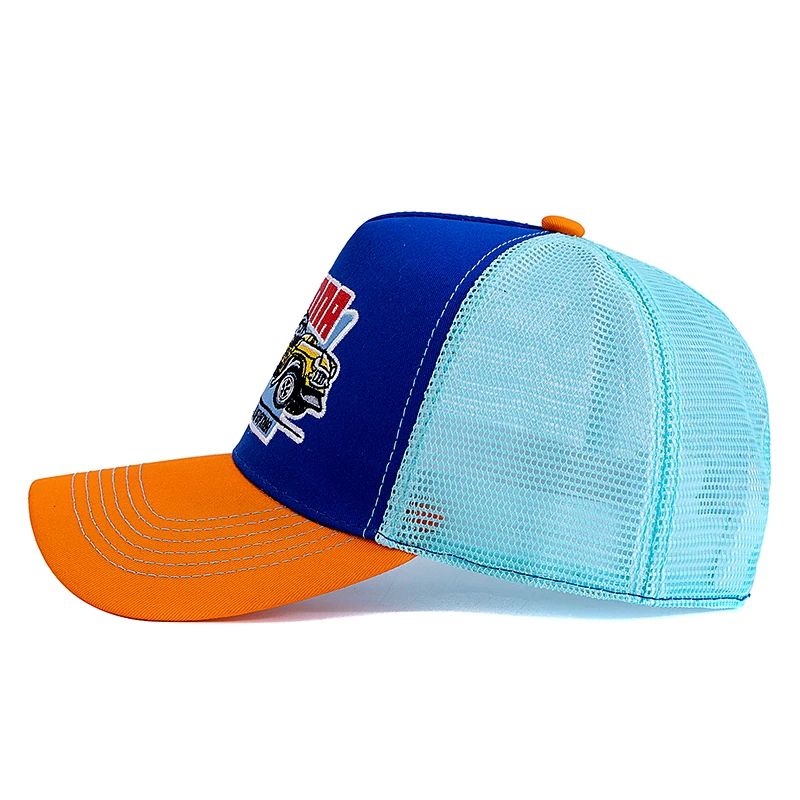 Big Truck Embroidered Mesh Trucker Hat – Adjustable Summer Fishing Snapback Cap