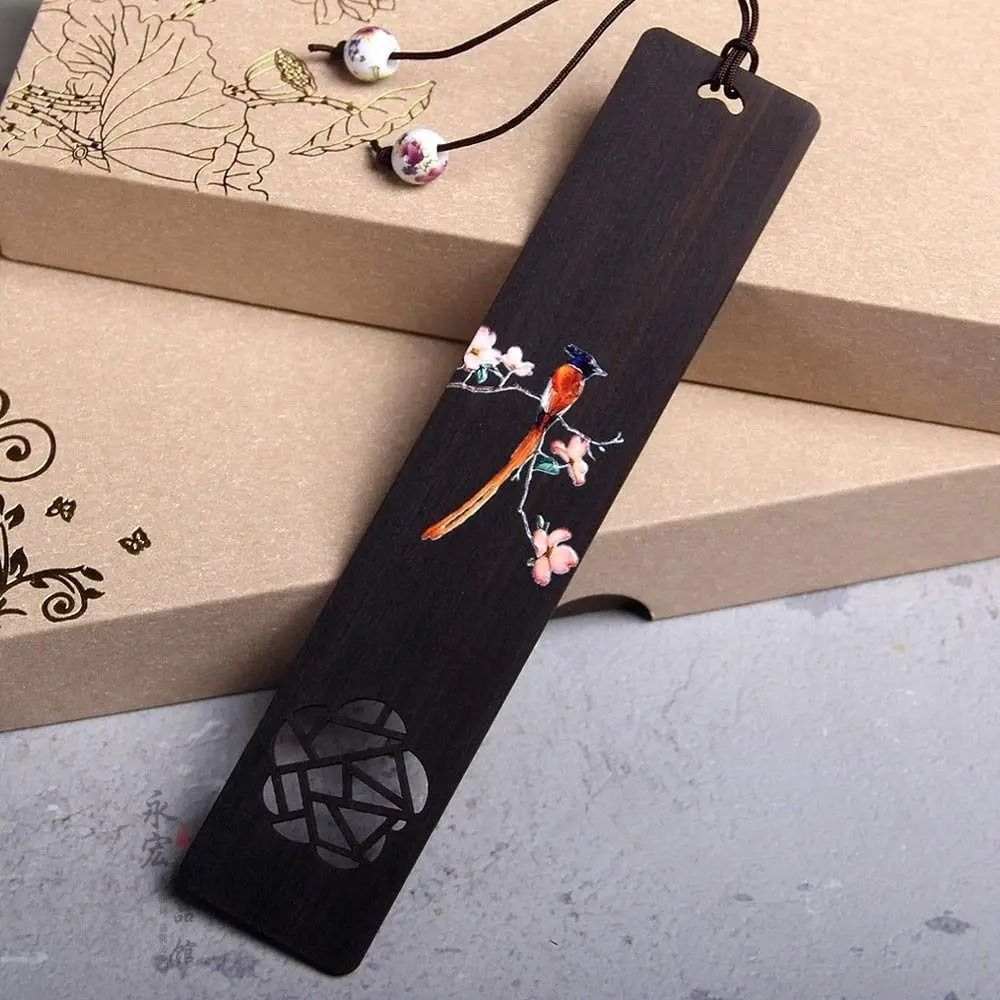 Artisan Ebony Carving Bookmark | High-Fidelity Retro Chinese Pagination & Professional Learning Gallery