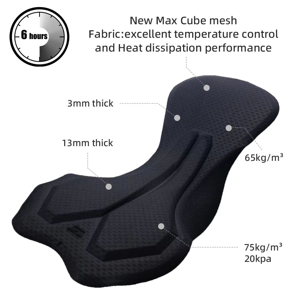YKYWBIKE Men's Cycling Bib Shorts – Road & MTB Bike Tights with 6-Hour Belgium Padding