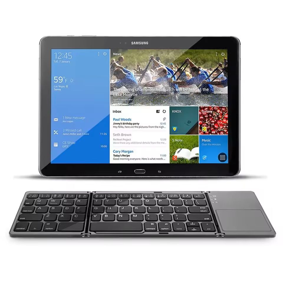 Foldable Wireless Bluetooth Keyboard with Touchpad