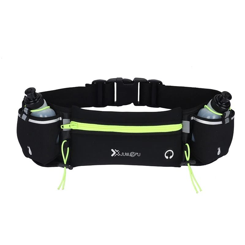 Marathon Trail Running Waist Pack with Dual Pockets and Water Bottle Holder