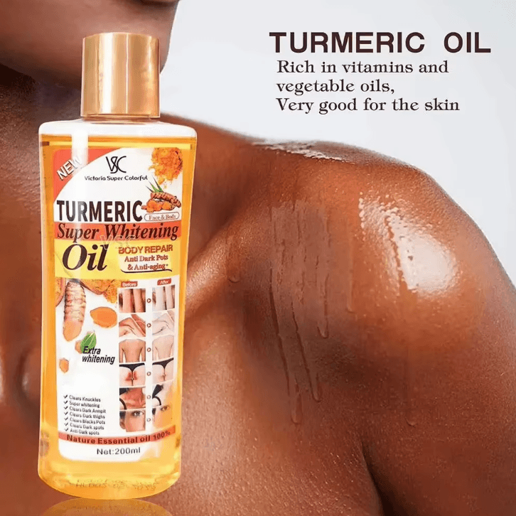 Turmeric Essential Oil Massage Oil for Face & Body Hydration, Aromatherapy Skin Care Brightening & Smoothing