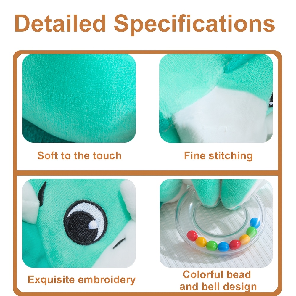 Cute Stuffed Animal Toys with Sound, Youngsters Soft Rattles Shaker, Youngsters Developmental Hand Grip Toys