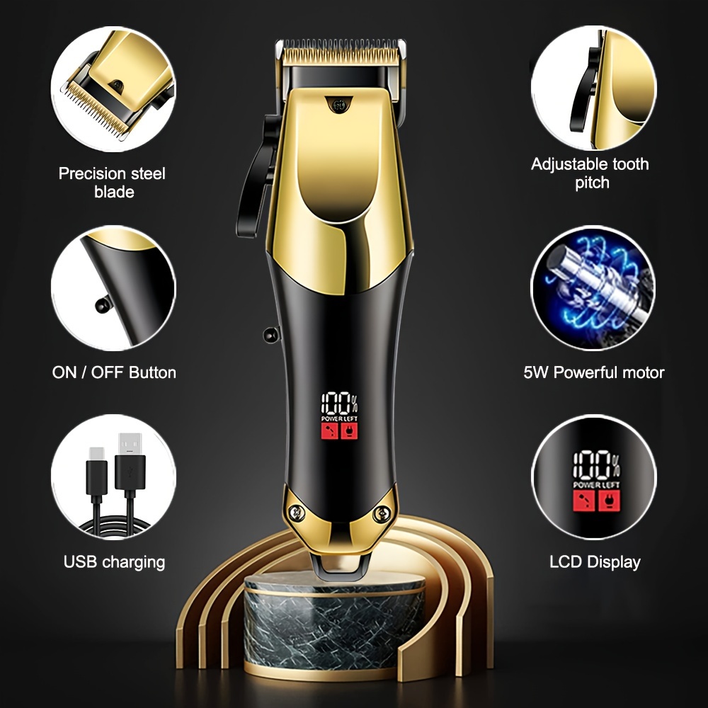 Professional Hair Clippers Set for Men for Haircuts, Beard Trimming, and Home Grooming