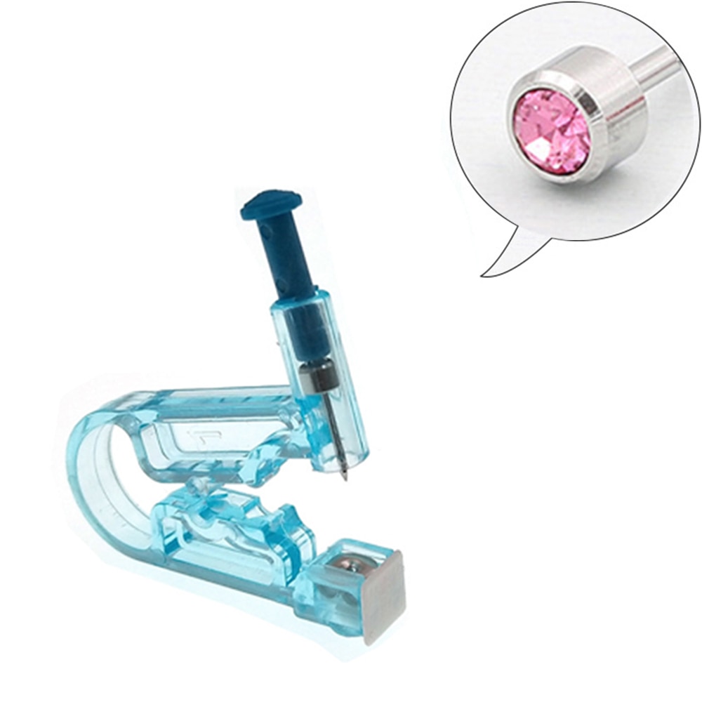 Disposable Sterile Ear Piercing Kit: Cartilage, Tragus, Helix Gun with No Pain - 1/2/4Pcs Piercer Tool & Stud Jewelry